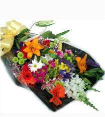 Order online now Photo of Hand Tied Euro Style flowers arrangement