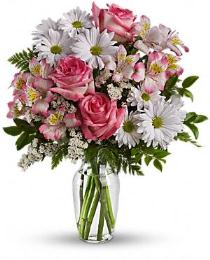 Buy online now! Photo of Summer Flowers Bouquet in a vase