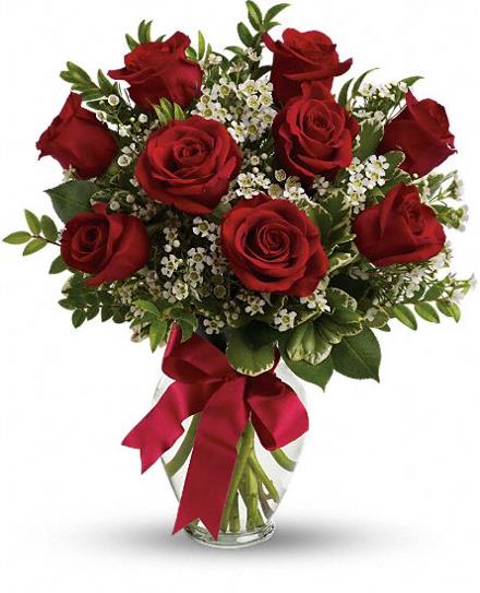 Thoughts of You Roses in Vase Thoughts of You Roses in Vase - BF6542
