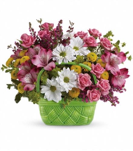 Basket Of Beauty Bouquet by Teleflora