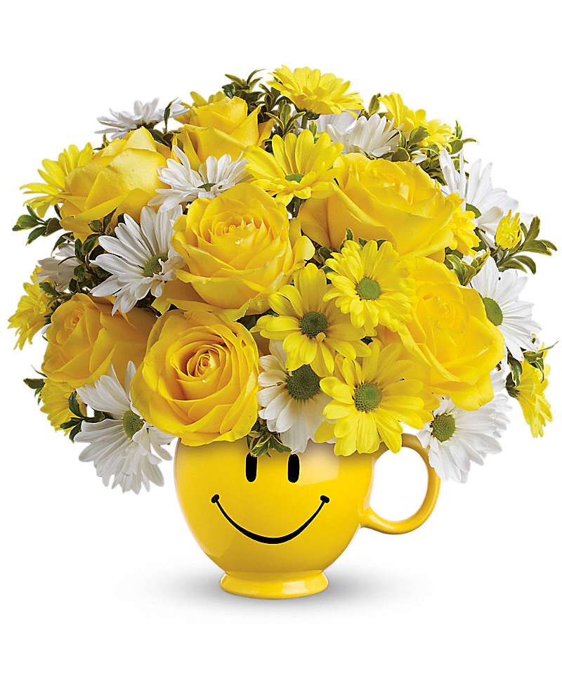 Be Happy Bouquet with Roses