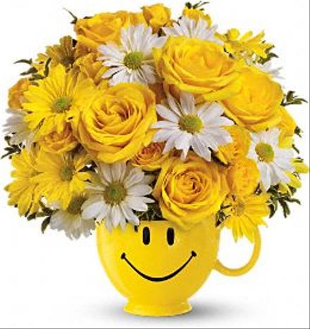 Be Happy Smile Mug by Teleflora - BF6392