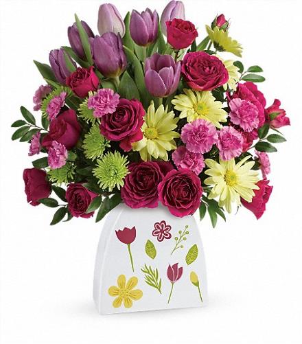 Make Their Daisies Bouquet in Vase - BF4070