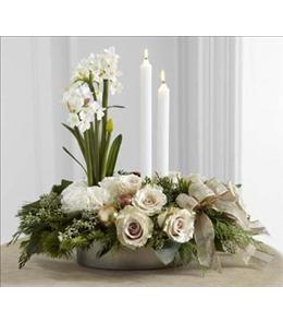Funeral Floral Arrangements - The Glowing Elegance Centerpiece - B17-4829 Photo of The Glowing Elegance Centerpiece - B17-4829