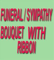 International Destinations - Funeral or Sympathy Bouquet with Ribbon - IC-FLBR Photo of Funeral or Sympathy Bouquet with Ribbon - IC-FLBR