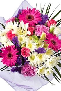 Fresh Cut Flower Bouquets - Hand Tied Cut Biuquet - BF1206 Photo of Hand Tied Cut Biuquet - BF1206