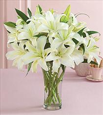 Order Flowers in Vase - White Lily Vase - FFL1 Photo of White Lily Vase - FFL1