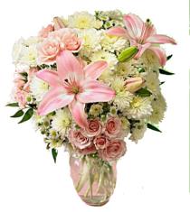 Deliver Flowers - Pink Petals - White and Pink Flowers - FF93 Photo of Pink Petals - White and Pink Flowers - FF93