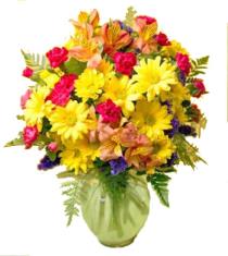 Deliver Flowers - Fall Colors Best Wishes Flower Vase - C6-3067 Photo of Fall Colors Best Wishes Flower Vase - C6-3067