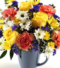 Any Time Same Day - Mug full of Flowers - BF2943 Photo of Mug full of Flowers - BF2943