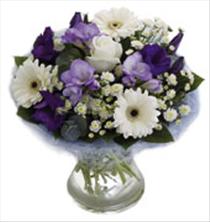 International Destinations - Blue Perfect Hand Tied in Vase - 500067 Photo of Blue Perfect Hand Tied in Vase - 500067
