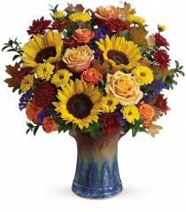 Fall Flowers and Plants - Teleflora's Blaze Of Beauty Bouquet - T14T210 Photo of Teleflora's Blaze Of Beauty Bouquet - T14T210