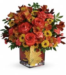 Fall Flowers and Plants - Teleflora's Harvest Cheer Bouquet - T14T305 Photo of Teleflora's Harvest Cheer Bouquet - T14T305