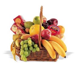 Christmas Corporate Gifts - Fruit and Gift Basket - TF191-3 Photo of Fruit and Gift Basket - TF191-3