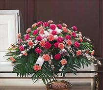 Pink Carnation Casket Spray