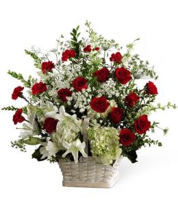Traditional Funeral Tributes - In Loving Memory by FTD - S17-4474 Photo of In Loving Memory by FTD - S17-4474