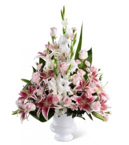 Traditional Funeral Tributes - The FTD Precious Peace Arrangement - S23-4488 Photo of The FTD Precious Peace Arrangement - S23-4488
