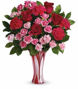 Valentines Day Flowers - Teleflora's Diamonds And Lilies Bouquet - T13V210 Photo of Teleflora's Diamonds And Lilies Bouquet - T13V210