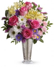 Flowers Mothers Day - Smile and Shine Vase Bouquet Teleflora - TEV21-3 Photo of Smile and Shine Vase Bouquet Teleflora - TEV21-3