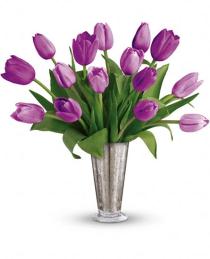 Send Tulips Online - Tantalizing Tulips Bouquet by Teleflora - TEV23-8 Photo of Tantalizing Tulips Bouquet by Teleflora - TEV23-8