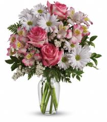 Order Flowers in Vase - What a Treat with Vase by Teleflora - TEV12-2 Photo of What a Treat with Vase by Teleflora - TEV12-2
