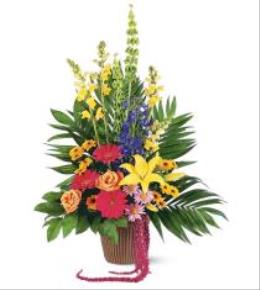 Funeral Floral Arrangements - Celebration of Life Arrangement - TF203-9 Photo of Celebration of Life Arrangement - TF203-9
