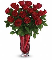 Roses Fresh Roses - Teleflora's Red Radiance in Vase - T14V210 Photo of Teleflora's Red Radiance in Vase - T14V210