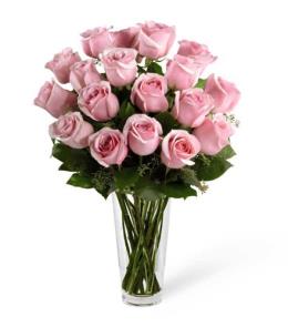 FTD Valentines Day Flower Bouquets - The Long Stem Pink Rose Bouquet by FTD® - E8-4304 Photo of The Long Stem Pink Rose Bouquet by FTD® - E8-4304