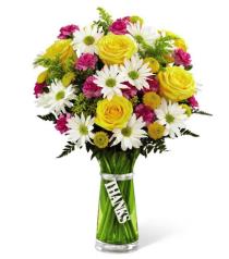 Pink Roses - Thanks Bouquet with Vase by FTD - TTY Photo of Thanks Bouquet with Vase by FTD - TTY