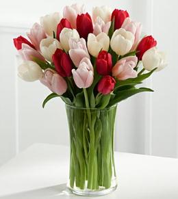 FTD Valentines Day Flower Bouquets - Here in My Heart Tulip Bouquet FTD - FG57 Photo of Here in My Heart Tulip Bouquet FTD - FG57