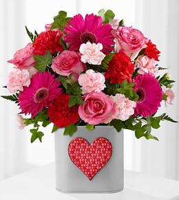 FTD Valentines Day Flower Bouquets - Hopeful Heart Valentine's Day Bouquet - FK329 Photo of Hopeful Heart Valentine's Day Bouquet - FK329