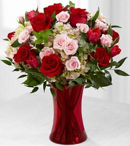 FTD Valentines Day Flower Bouquets - Sweet Adoration Valentine's Day Bouquet - FK350 Photo of Sweet Adoration Valentine's Day Bouquet - FK350