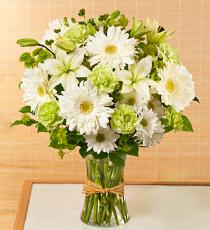 Vase Arrangements - Serene Green and White Vase Floral Design - 800GR Photo of Serene Green and White Vase Floral Design - 800GR