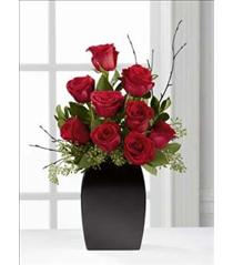 Yellow Roses - Contemporary Rose Vase 6,9 or 12. - E3-4813 Photo of Contemporary Rose Vase 6,9 or 12. - E3-4813