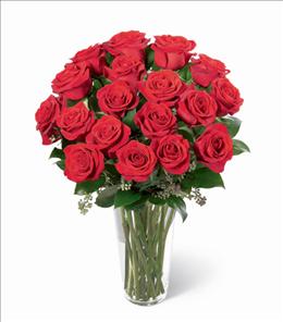 FTD Valentines Day Flower Bouquets - Long Stem Roses in Vase - N6-4305 Photo of Long Stem Roses in Vase - N6-4305