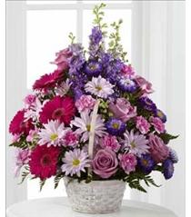 Congratulations Flowers - The FTD Pastel Peace Basket - S29-4503 Photo of The FTD Pastel Peace Basket - S29-4503
