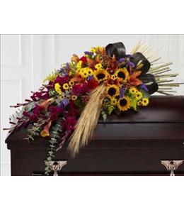 Casket Sprays - Casket Spray Glorious Garden by FTD - S43-4537 Photo of Casket Spray Glorious Garden by FTD - S43-4537