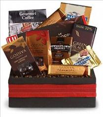 Flowers Mothers Day - Luxurious Indulgence Gift Basket - T108-3 Photo of Luxurious Indulgence Gift Basket - T108-3