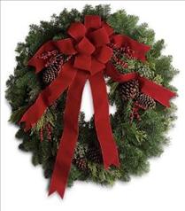 Wreaths Christmas - Classic Holiday Wreath - T129-1 Photo of Classic Holiday Wreath - T129-1