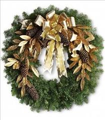 Wreaths Christmas - Glitter & Gold Wreath - T130-1 Photo of Glitter & Gold Wreath - T130-1