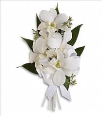 Boutonnieres - Corsages - Hair flowers - Graceful Orchids Corsage - T196-6 Photo of Graceful Orchids Corsage - T196-6