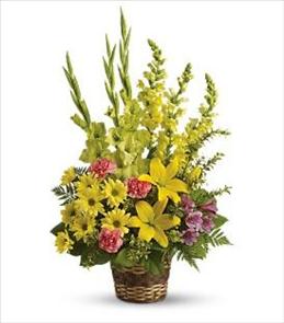 Funeral Floral Arrangements - Vivid Recollections with Flowers - T218-4 Photo of Vivid Recollections with Flowers - T218-4
