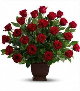Funeral Floral Arrangements - Rose Tribute by Teleflora - T224-1 Photo of Rose Tribute by Teleflora - T224-1