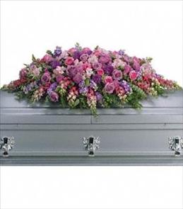 Casket Sprays - Lavender Tribute Casket Spray - T235-2 Photo of Lavender Tribute Casket Spray - T235-2