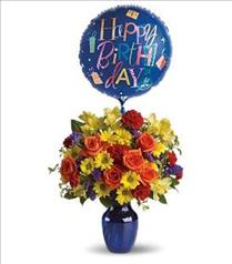 Send Birthday Balloons - Fly Away Birthday Bouquet - T24-1 Photo of Fly Away Birthday Bouquet - T24-1