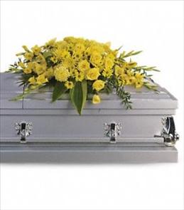 Casket Sprays - Graceful Grandeur Casket Spray - T242-1 Photo of Graceful Grandeur Casket Spray - T242-1