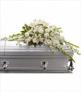 Casket Sprays - Bountiful Memories Casket Spray - T242-4 Photo of Bountiful Memories Casket Spray - T242-4