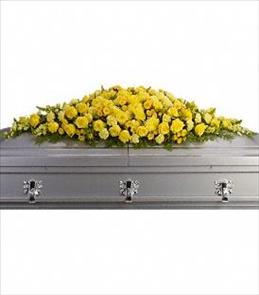 Casket Sprays - Golden Garden Casket Spray - T243-1 Photo of Golden Garden Casket Spray - T243-1