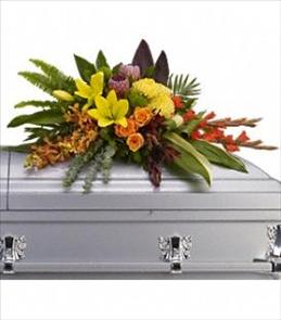 Casket Sprays - Island Memories Casket Spray - T244-3 Photo of Island Memories Casket Spray - T244-3