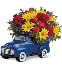 Birthday Floral Arrangements - Teleflora's '48 Ford Pickup Truck Bouquet - T25-1 Photo of Teleflora's '48 Ford Pickup Truck Bouquet - T25-1